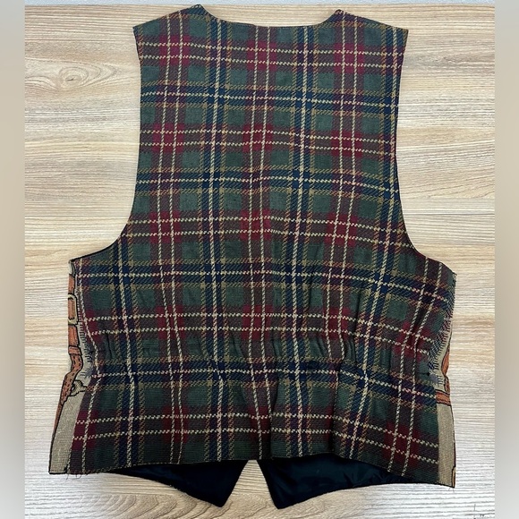 Vintage Equestrian/Horse Theme Vest- Size L - Picture 6 of 6